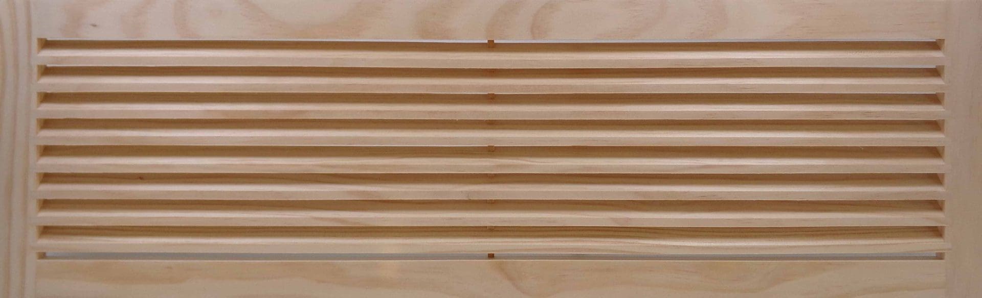 Front Perspective view of 36x10 Wood Return Air Grille.