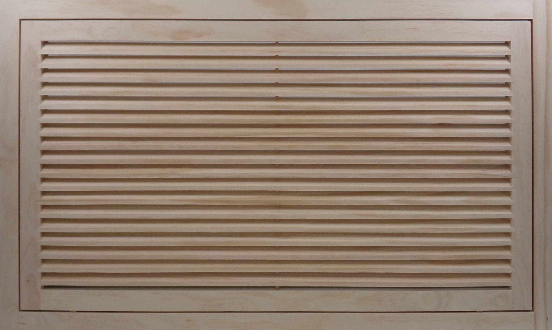 Front Perspective Representation of 36x14 Wood Return Air Filter Grille.