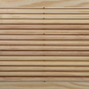 Front Perspective Representation of 36x16 Wood Return Air Grille.