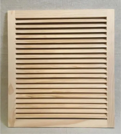 A wooden slat board with no holes.