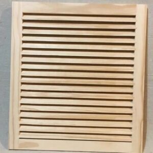 A wooden slat board with no background.