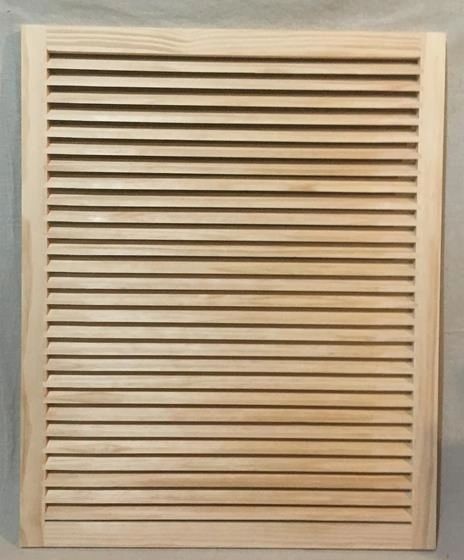 A wooden slat wall with no holes or stains.