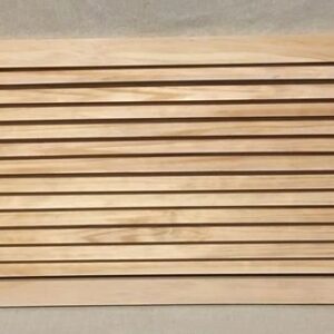 A wooden board with many lines on it