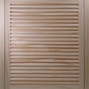 Front Perspective view of 22x24 Wood Return Air Filter Grille.