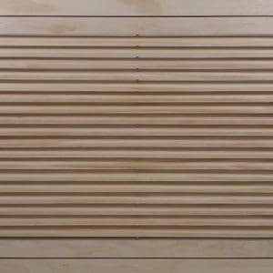 Front Perspective Representation of 36x16 Wood Return Air Filter Grille.