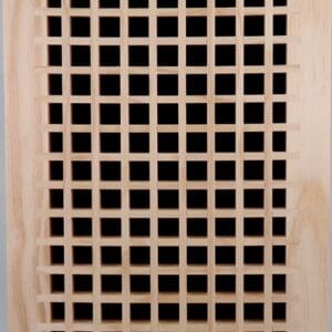 Front perspective representation of the 14x20 Wood Return Egg Crate Grille