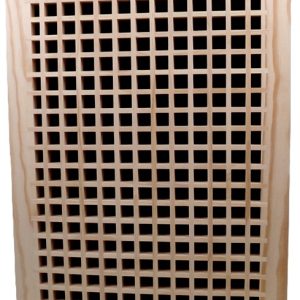 Front Perspective of the 14x20 Wood Return Egg Crate Grille