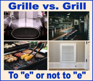 image to accompany article about the spelling of grill and grille